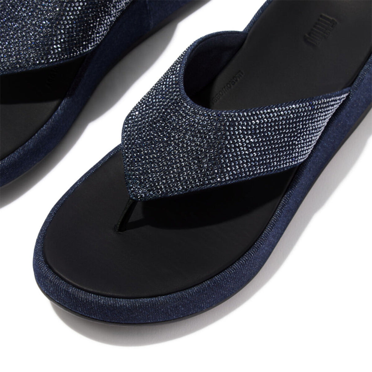 FitFlop F-MODE TOE POST - DENIM AND HOTFIX-thumbmail-4
