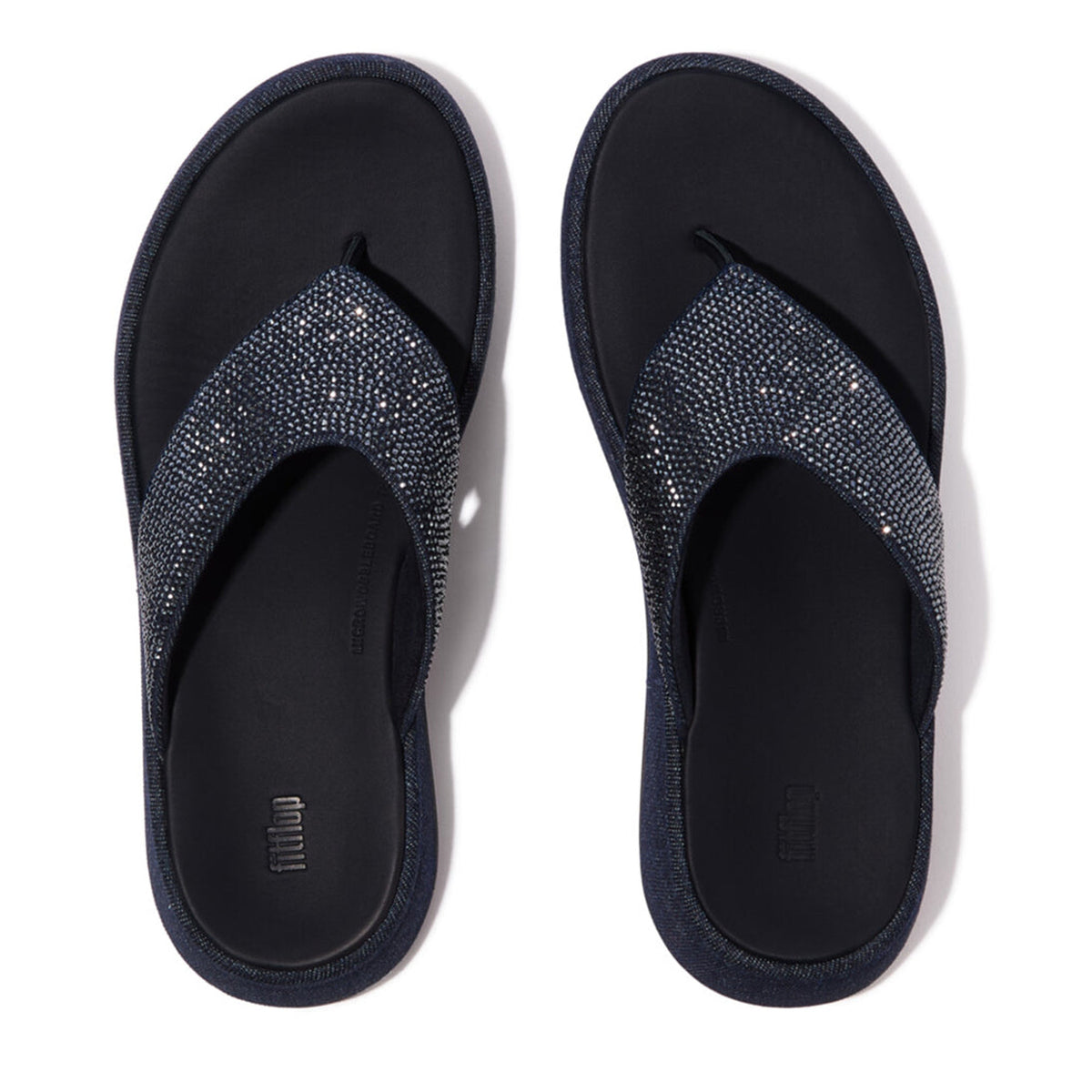 FitFlop F-MODE TOE POST - DENIM AND HOTFIX-thumbmail-2