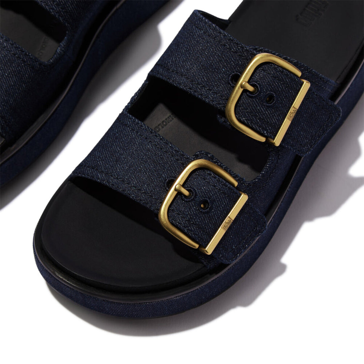 FitFlop GEN-FF MAX BUCKLE TWO-BAR DENIM SLIDES-thumbmail-4