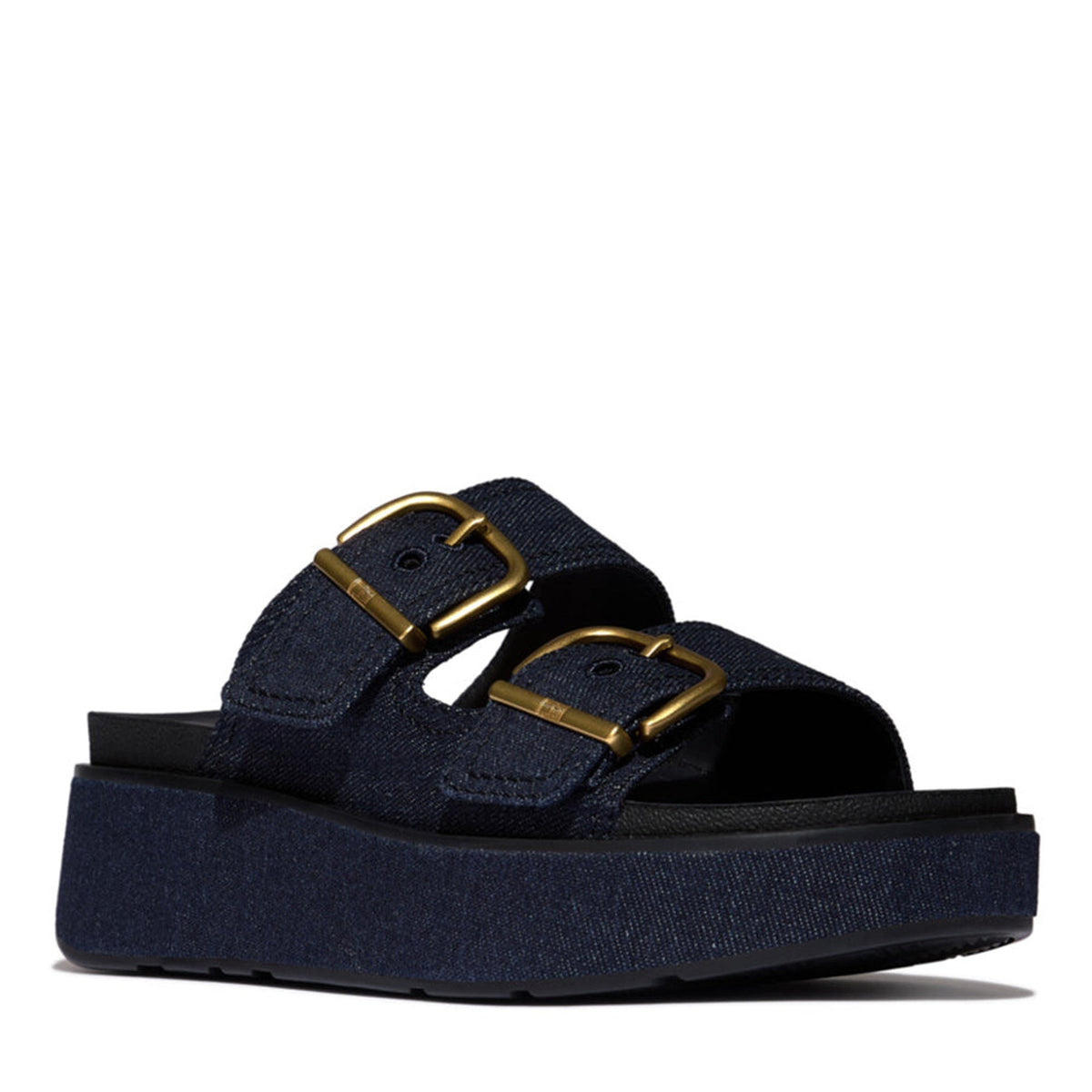 FitFlop GEN-FF MAX BUCKLE TWO-BAR DENIM SLIDES-thumbmail-2